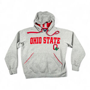 Vintage Ohio State Buckeyes Sweater Adult SMALL Gray Hoodie NCAA Champs 90s
